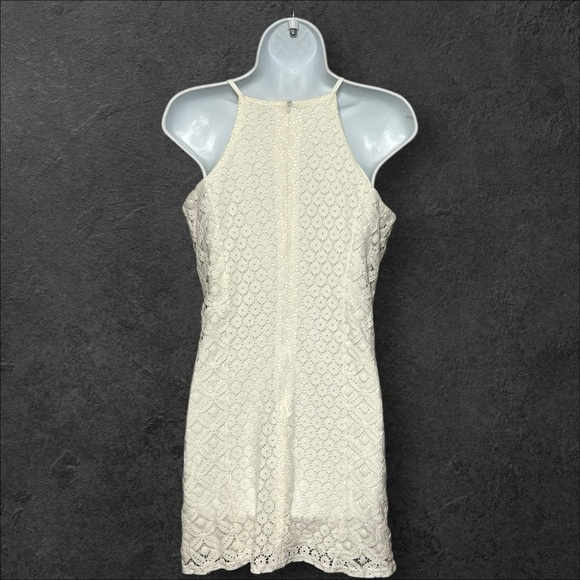 Paper Crane Floral Lace Mini Dress White Small - Picture 6 of 10